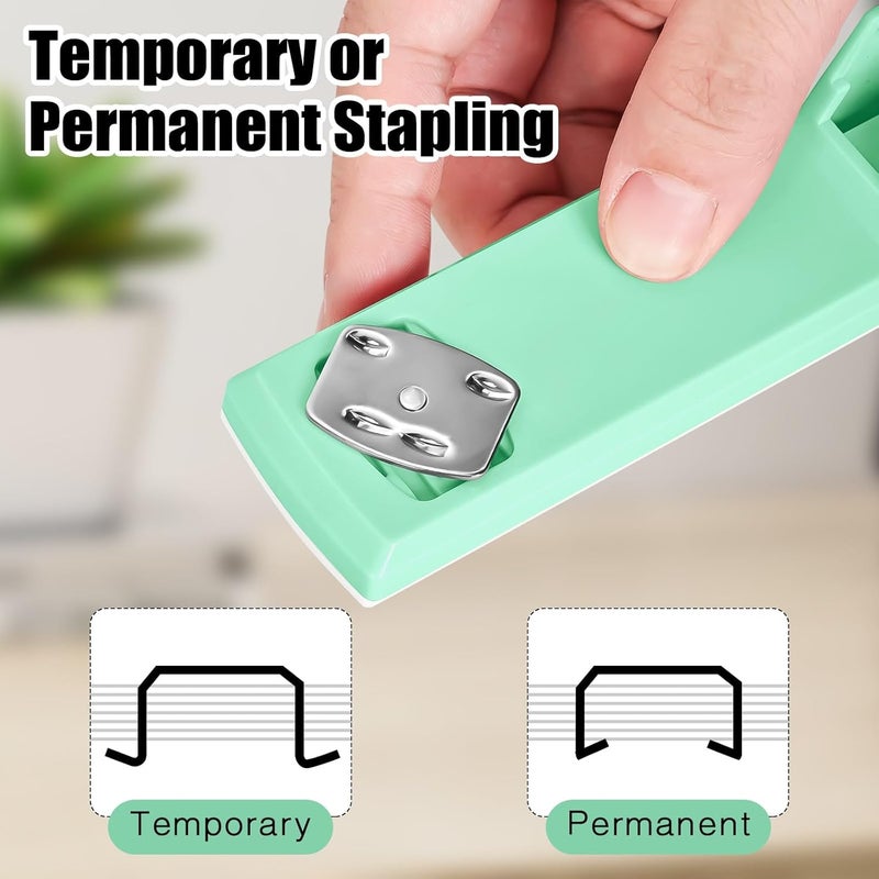 Muxdilu Stapler 25 Sheet Capacity with 1000 Staples and Staple Remover, Staplers for Desk, Non-Slip Office Stapler, Green - Image 4